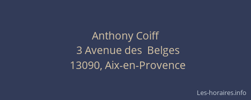 Anthony Coiff