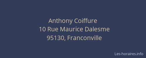 Anthony Coiffure