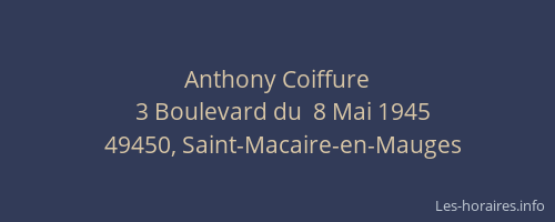 Anthony Coiffure