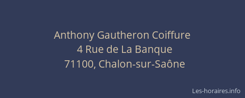 Anthony Gautheron Coiffure