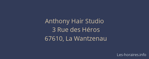 Anthony Hair Studio