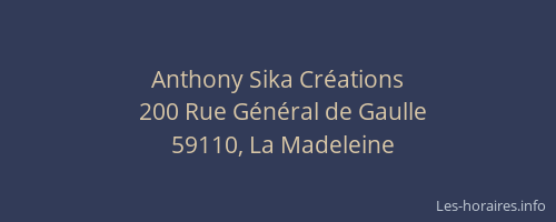 Anthony Sika Créations