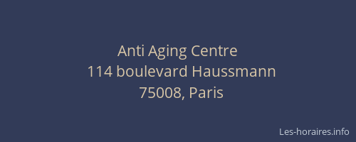 Anti Aging Centre