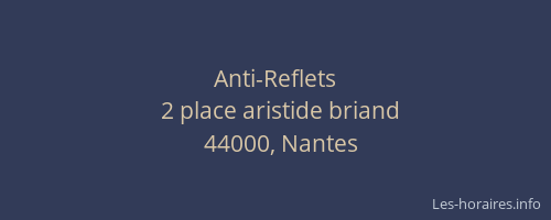 Anti-Reflets