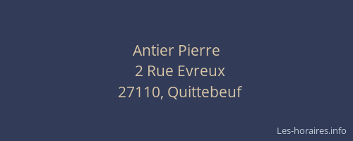 Antier Pierre
