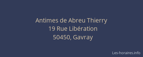 Antimes de Abreu Thierry