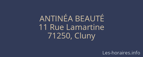 ANTINÉA BEAUTÉ