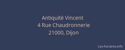 Antiquité Vincent