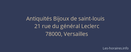 Antiquités Bijoux de saint-louis