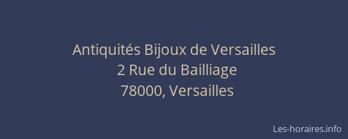 Antiquités Bijoux de Versailles