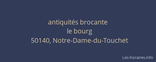 antiquit&eacute;s brocante