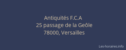 Antiquités F.C.A