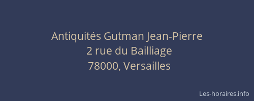 Antiquités Gutman Jean-Pierre