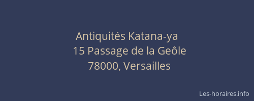 Antiquités Katana-ya