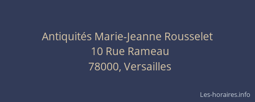 Antiquités Marie-Jeanne Rousselet