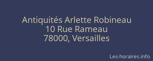 Antiquités Arlette Robineau