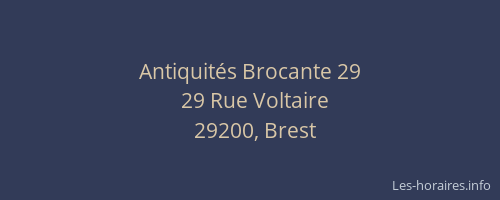Antiquités Brocante 29