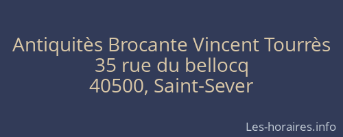 Antiquitès Brocante Vincent Tourrès