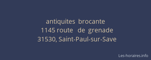 antiquites  brocante