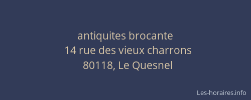 antiquites brocante