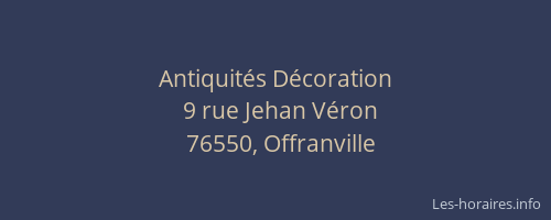 Antiquités Décoration