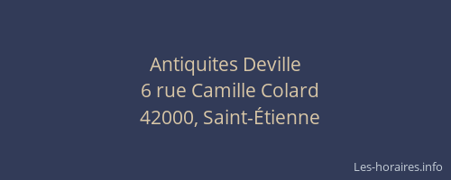 Antiquites Deville