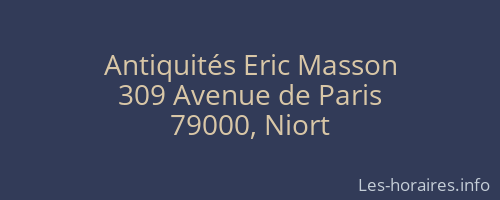 Antiquités Eric Masson