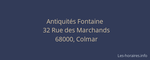 Antiquités Fontaine