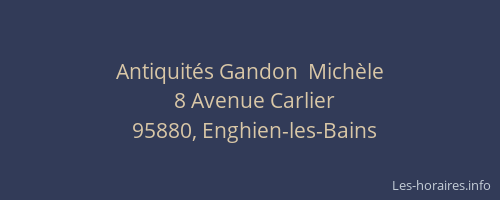 Antiquités Gandon  Michèle
