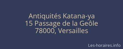 Antiquités Katana-ya