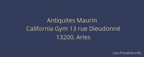 Antiquites Maurin