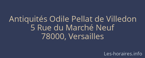 Antiquités Odile Pellat de Villedon