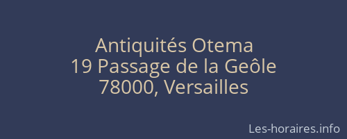 Antiquités Otema