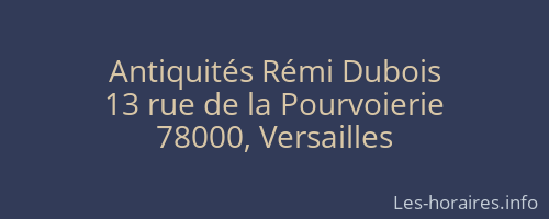 Antiquités Rémi Dubois