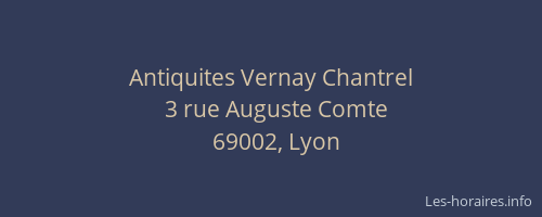 Antiquites Vernay Chantrel