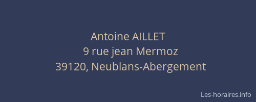 Antoine AILLET