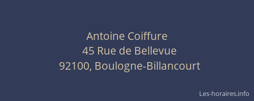 Antoine Coiffure