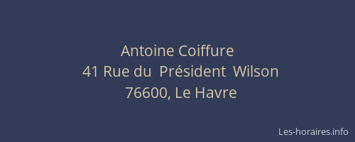 Antoine Coiffure