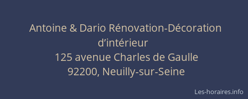 Antoine & Dario Rénovation-Décoration d’intérieur