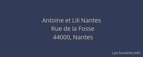 Antoine et Lili Nantes