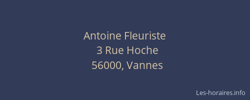 Antoine Fleuriste