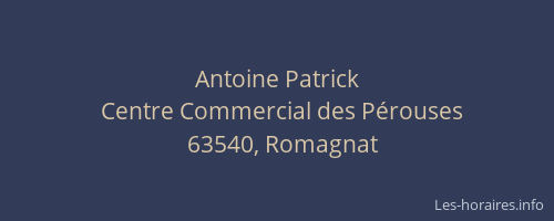 Antoine Patrick
