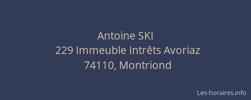Antoine SKI