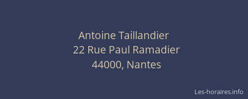 Antoine Taillandier