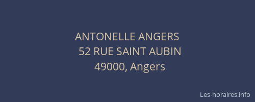 ANTONELLE ANGERS