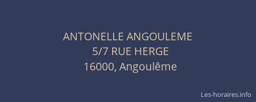 ANTONELLE ANGOULEME