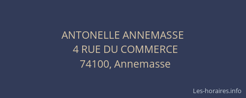 ANTONELLE ANNEMASSE