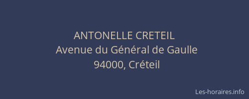 ANTONELLE CRETEIL
