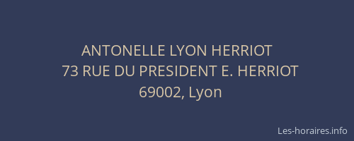 ANTONELLE LYON HERRIOT