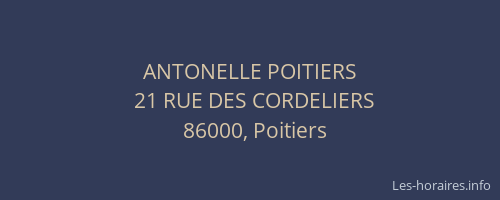 ANTONELLE POITIERS